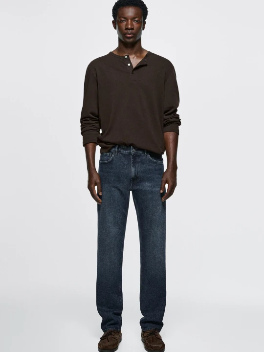 Zdjęcie produktu Jeansy Slim Fit - Ciemnoniebieski - Massimo Dutti - Male