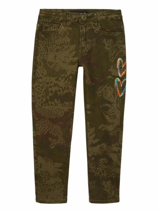 Zdjęcie produktu Jeansy Slim Fit Desigual zielony