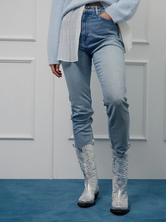 Zdjęcie produktu Jeansy Slim Fit Ganni jasnoniebieski