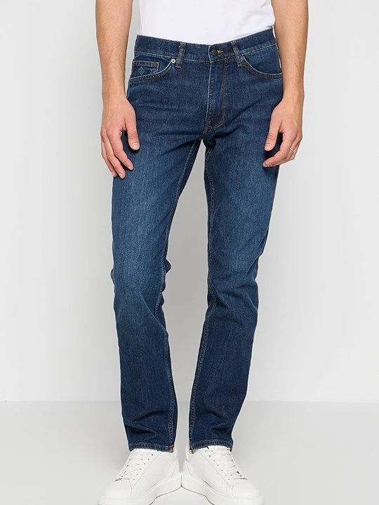 Zdjęcie produktu Jeansy Slim Fit Gant granatowy