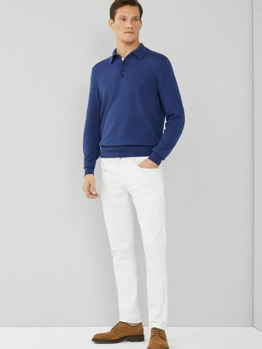 Zdjęcie produktu Jeansy Slim Fit Hackett London mleczny