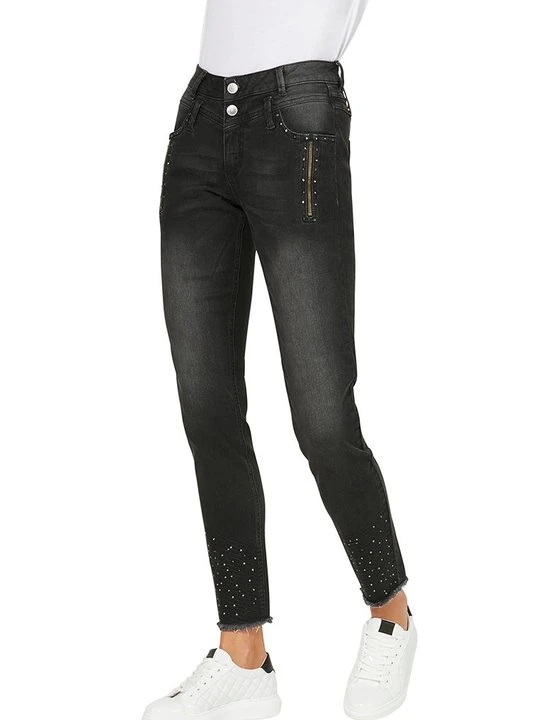 Zdjęcie produktu Jeansy Slim Fit Heine ciemnoszary