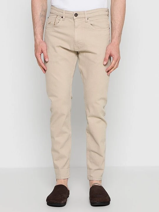 Zdjęcie produktu Jeansy Slim Fit INDICODE piaskowy