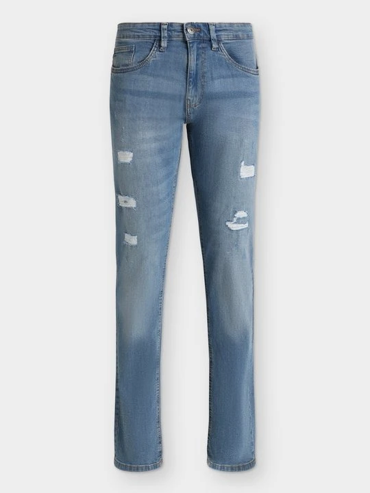 Zdjęcie produktu Jeansy Slim Fit INDICODE jasnoniebieski denim