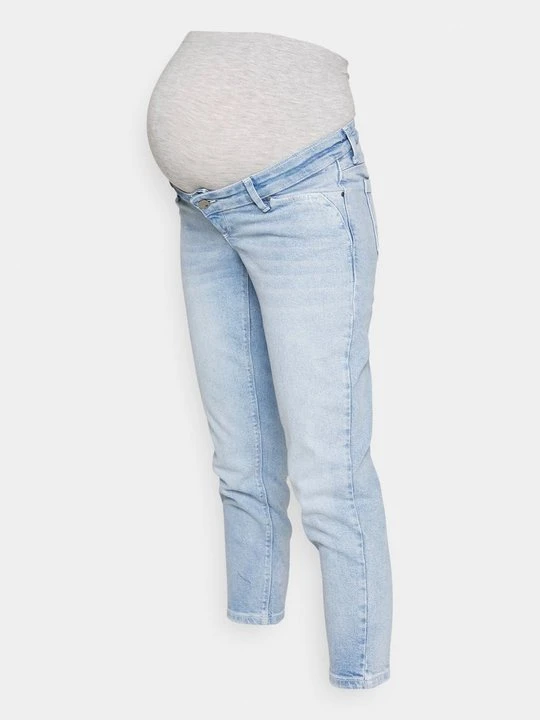 Zdjęcie produktu Jeansy Slim Fit Mamalicious jasnoniebieski denim