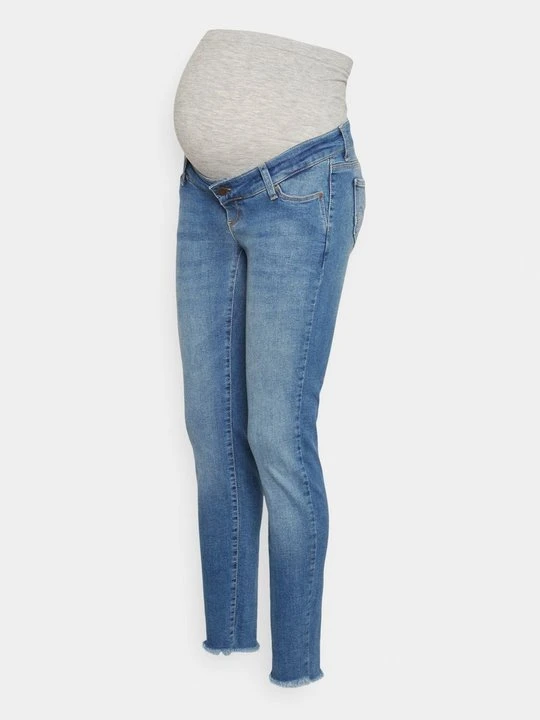 Zdjęcie produktu Jeansy Slim Fit Mamalicious jasnoniebieski denim