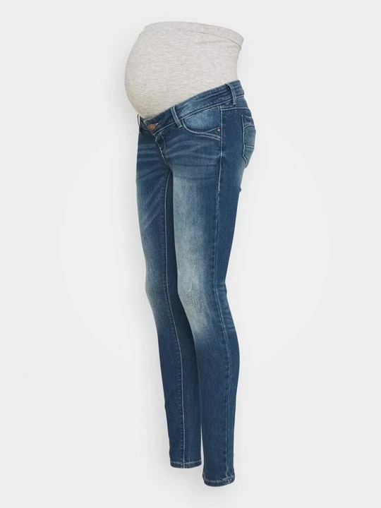 Zdjęcie produktu Jeansy Slim Fit Mamalicious ciemnoniebieski