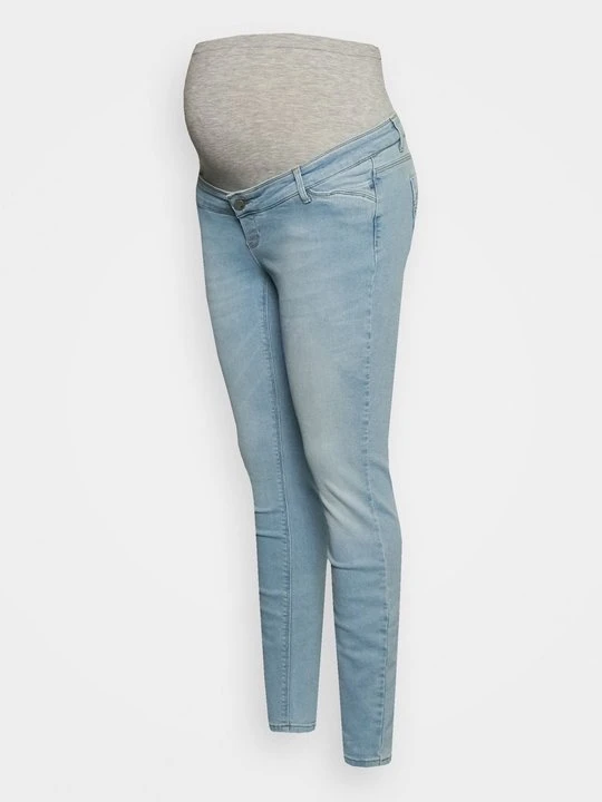 Zdjęcie produktu Jeansy Slim Fit Mamalicious jasnoniebieski denim