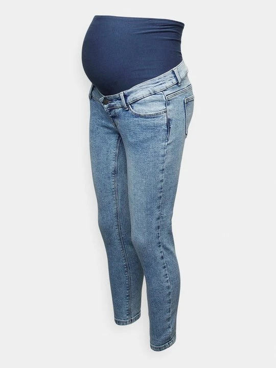 Zdjęcie produktu Jeansy Slim Fit Mamalicious jasnoniebieski denim