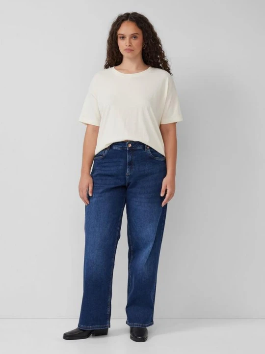Zdjęcie produktu Jeansy / Slim Fit / Mid Rise / Wide Leg / Superstretch QS niebieski