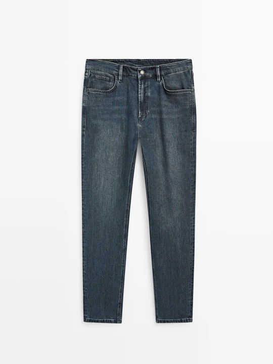Zdjęcie produktu Jeansy Slim Fit - Niebieski - Massimo Dutti - Male
