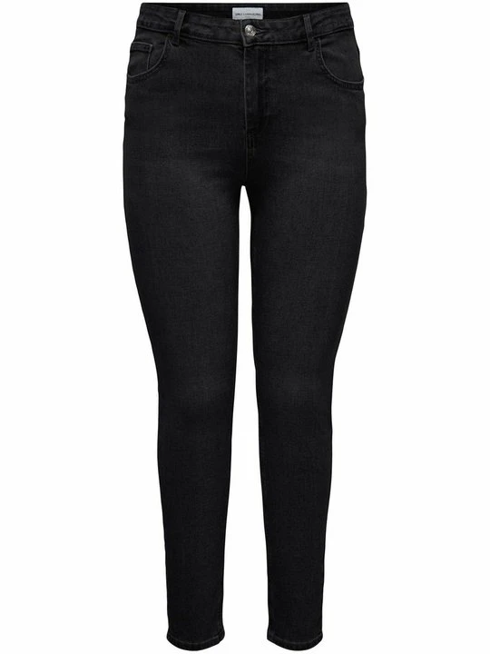 Zdjęcie produktu Jeansy Slim Fit ONLY Carmakoma ciemnoszary melanż