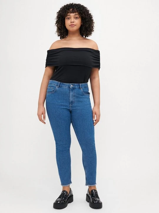 Zdjęcie produktu Jeansy Slim Fit ONLY Carmakoma niebieski denim