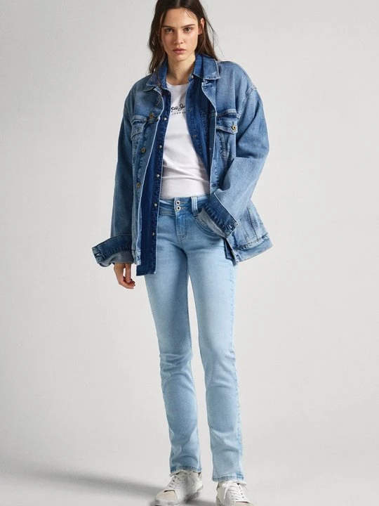 Zdjęcie produktu Jeansy Slim Fit Pepe Jeans jasnoniebieski denim