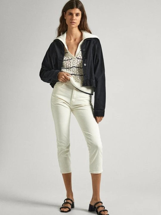 Zdjęcie produktu Jeansy Slim Fit Pepe Jeans mleczny