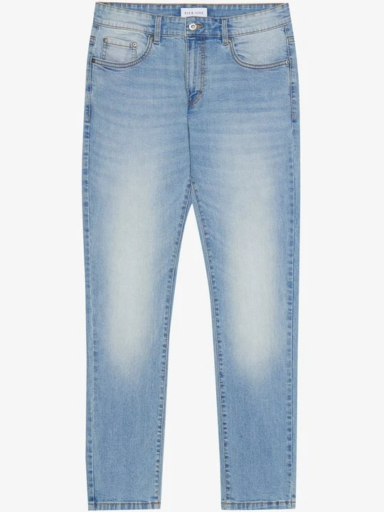 Zdjęcie produktu Jeansy Slim Fit Pier One jasnoniebieski