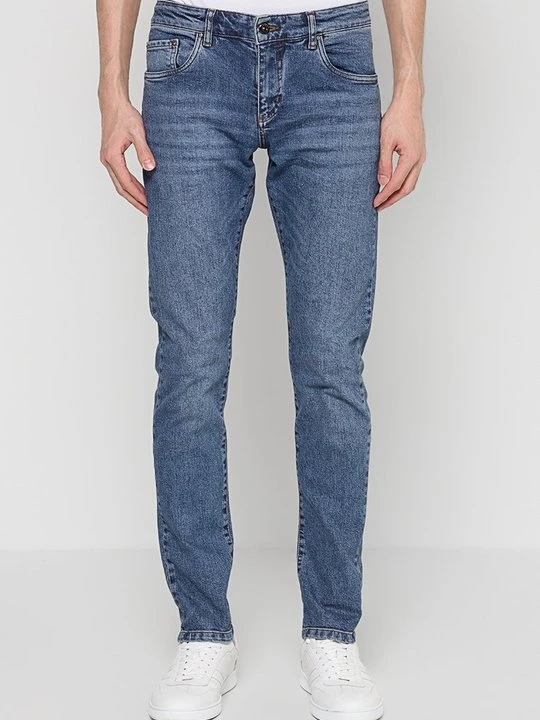 Zdjęcie produktu Jeansy Slim Fit Profuomo niebieski