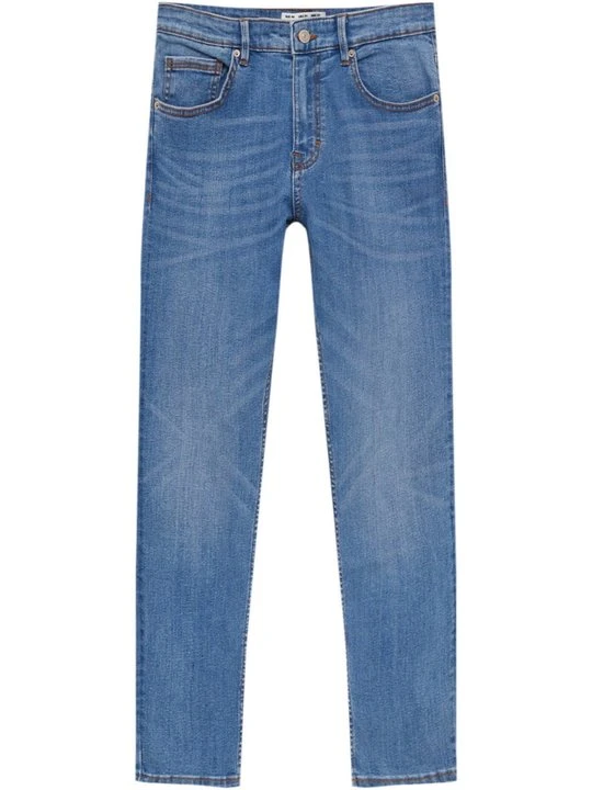 Zdjęcie produktu Jeansy Slim Fit PULL&BEAR błękit królewski