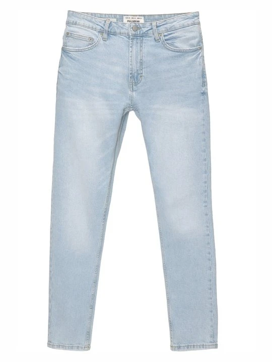 Zdjęcie produktu Jeansy Slim Fit PULL&BEAR niebieski denim