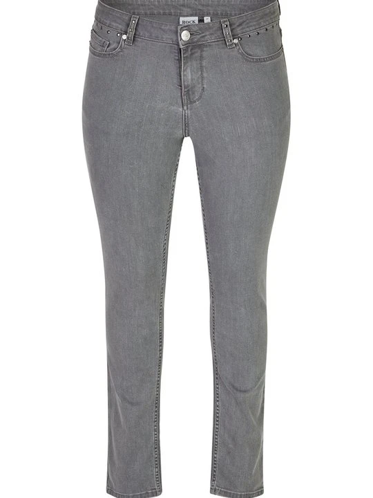Zdjęcie produktu Jeansy Slim Fit Rock Your Curves by Angelina K. szary