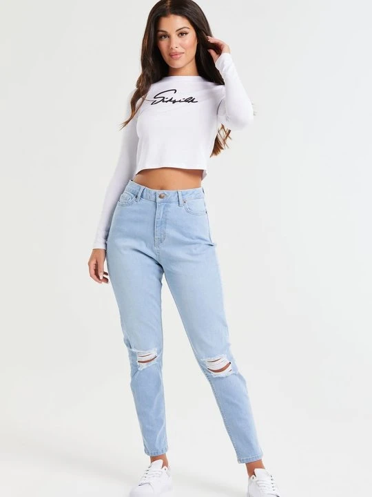 Zdjęcie produktu Jeansy Slim Fit SikSilk niebieski