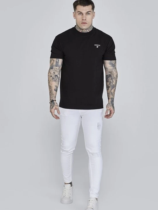 Zdjęcie produktu Jeansy Slim Fit SikSilk biały