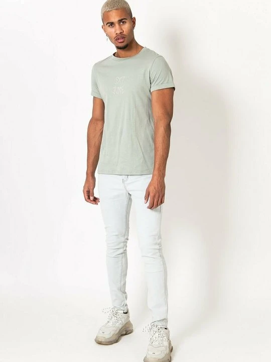 Zdjęcie produktu Jeansy Slim Fit Sixth June jasnoniebieski