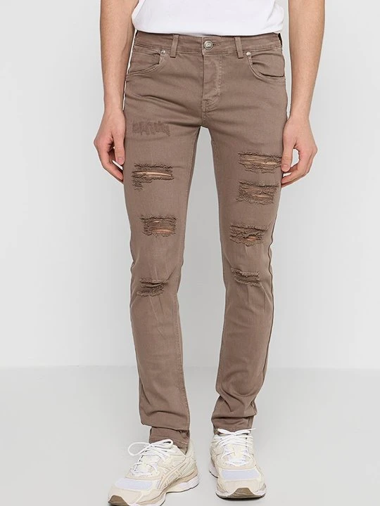 Zdjęcie produktu Jeansy Slim Fit Sixth June piaskowy