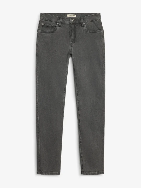 Zdjęcie produktu Jeansy slim fit, straight BonPrix szary