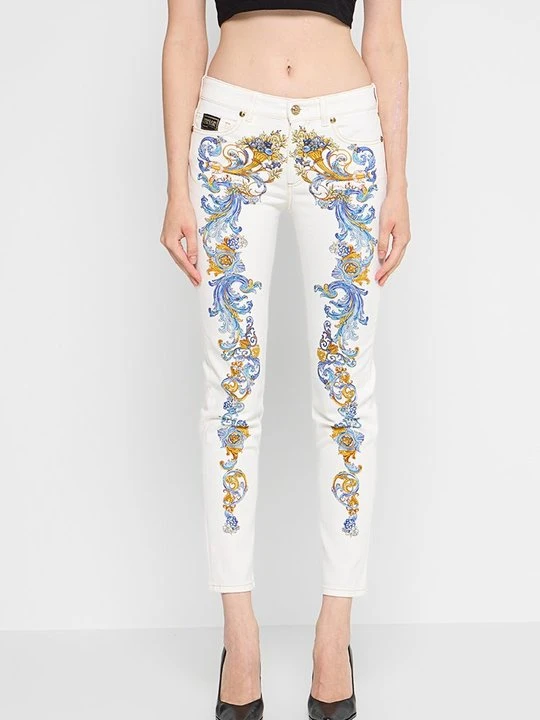 Zdjęcie produktu Jeansy Slim Fit Versace Jeans Couture biały