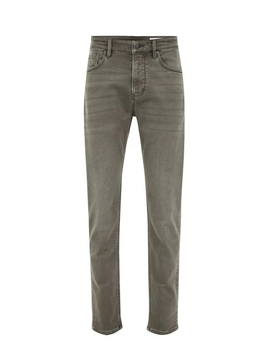 Zdjęcie produktu Jeansy Slim Fit WE Fashion ciemnozielony melanż