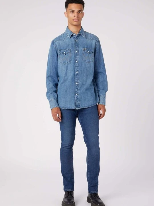 Zdjęcie produktu Jeansy Slim Fit Wrangler ciemnoniebieski