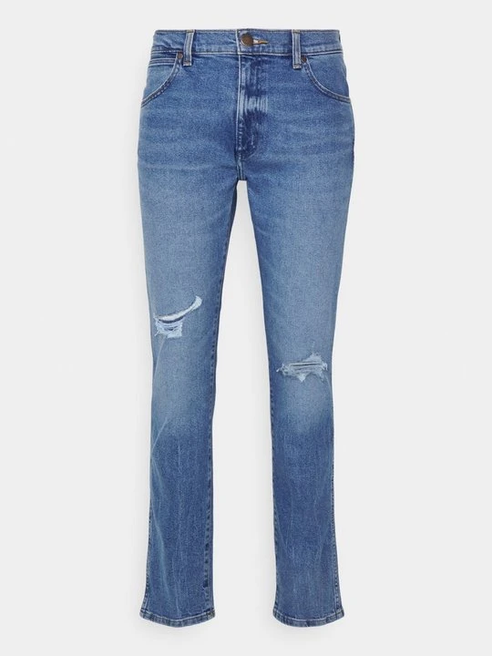 Zdjęcie produktu Jeansy ze zwężanymi nogawkami Wrangler niebieski denim