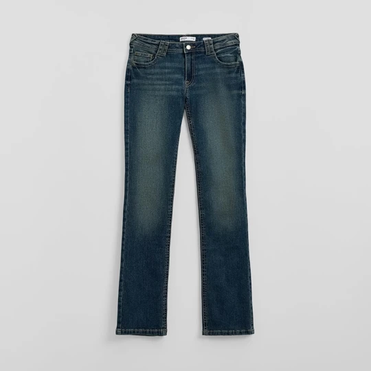 Zdjęcie produktu Jeansy slim fit z niskim stanem i ozdobnymi kieszeniami House indigo jeans