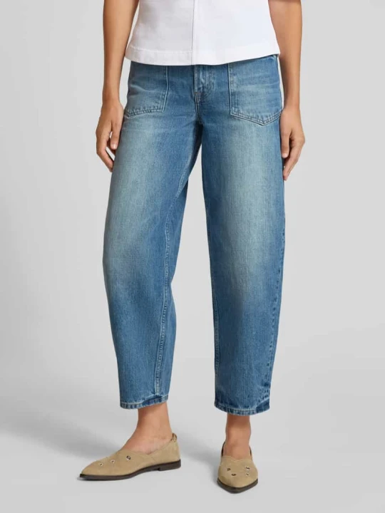 Zdjęcie produktu Jeansy Straight Fit w skróconym kroju model 'VEYRA' Samsøe Samsøe Niebieski