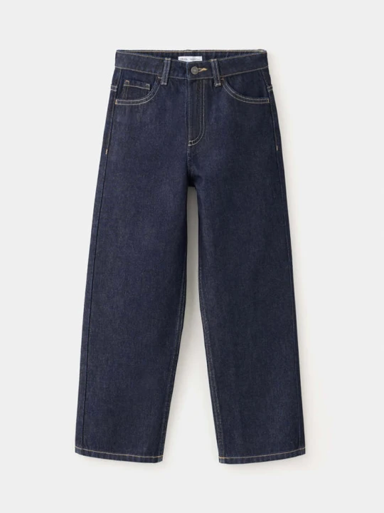 Zdjęcie produktu Jeansy straight fit z bawełny niebieski - Dzieci - lata - MANGO KIDS