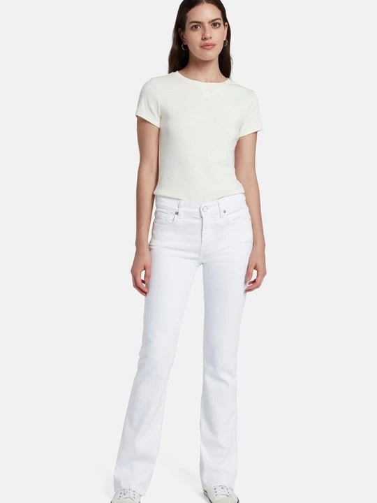 Zdjęcie produktu Jeansy Straight Leg 7 For All Mankind biały