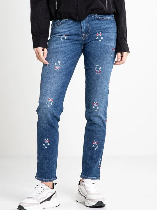 Zdjęcie produktu Jeansy Straight Leg 7 For All Mankind niebieski denim