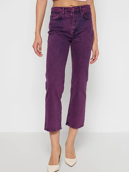 Zdjęcie produktu Jeansy Straight Leg 7 For All Mankind fioletowy