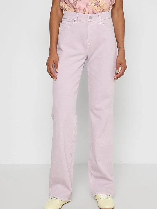 Zdjęcie produktu Jeansy Straight Leg 7 For All Mankind liliowy