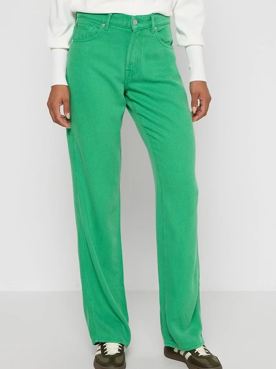 Zdjęcie produktu Jeansy Straight Leg 7 For All Mankind zielony