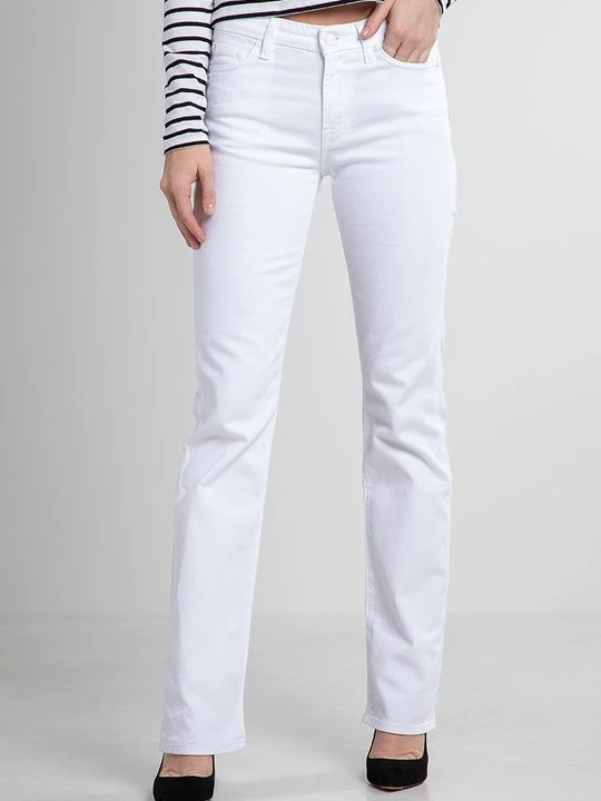 Zdjęcie produktu Jeansy Straight Leg 7 For All Mankind biały