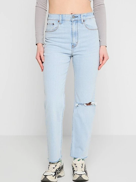 Zdjęcie produktu Jeansy Straight Leg Abercrombie & Fitch jasnoniebieski