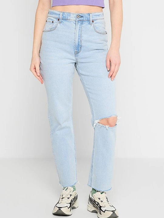 Zdjęcie produktu Jeansy Straight Leg Abercrombie & Fitch jasnoniebieski