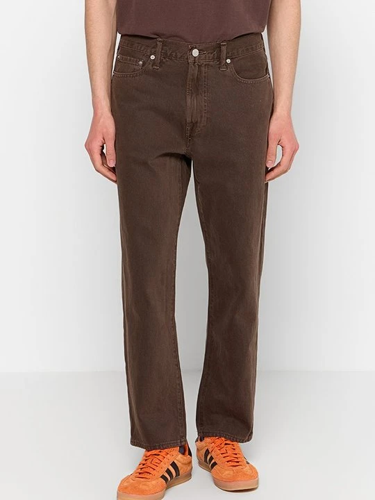 Zdjęcie produktu Jeansy Straight Leg Abercrombie & Fitch brązowy