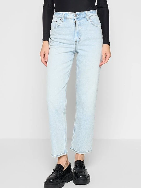 Zdjęcie produktu Jeansy Straight Leg Abercrombie & Fitch jasnoniebieski