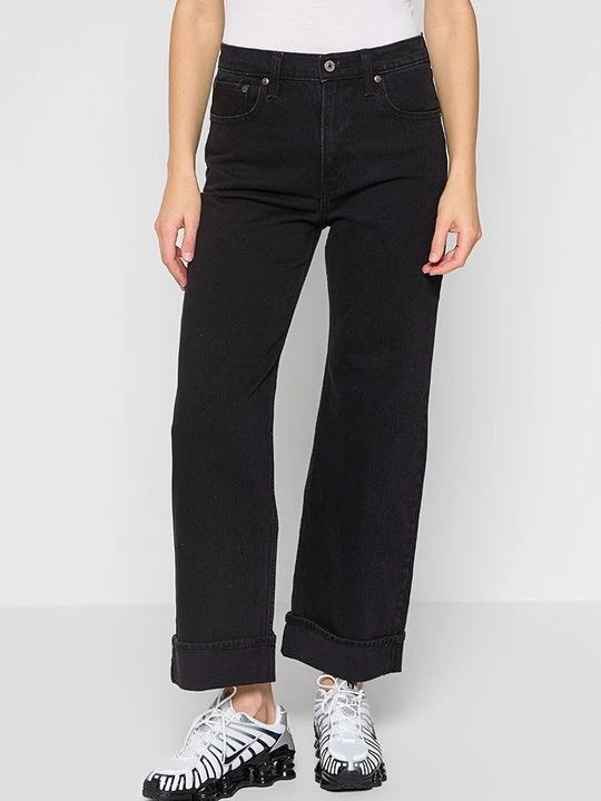 Zdjęcie produktu Jeansy Straight Leg Abercrombie & Fitch czarny