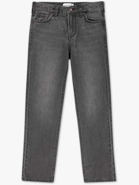 Zdjęcie produktu Jeansy Straight Leg Abercrombie & Fitch ciemnoszary melanż