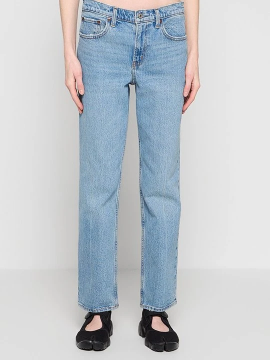 Zdjęcie produktu Jeansy Straight Leg Abercrombie & Fitch niebieski denim