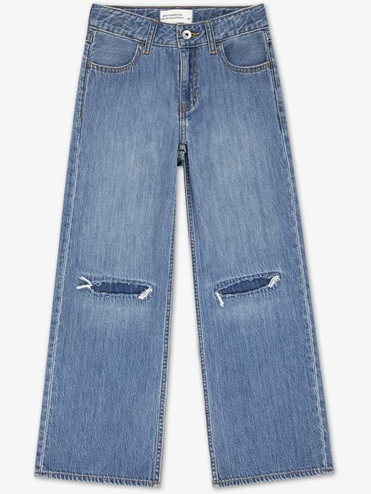 Zdjęcie produktu Jeansy Straight Leg Abercrombie & Fitch granatowy melanż